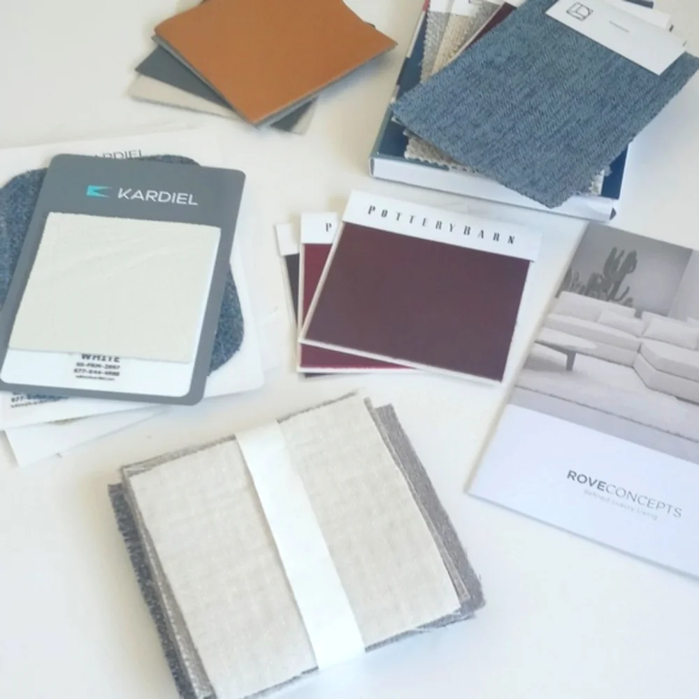 Huge Lot of Fabric Swatches Kardiel Pottery Barn Interior Define Rove Concepts
